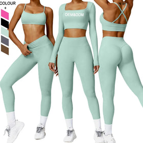 Yoga Suit Set for Women Outdoor Gym Fitness Wear & Gym Wear Women Sets