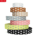 2022 Hot 5cm Circle Jacquard Polyester Webbing Bag Shoulder Strap 2 Inch Spotted Double Face Jacquard Ribbon for Bag Belt Use