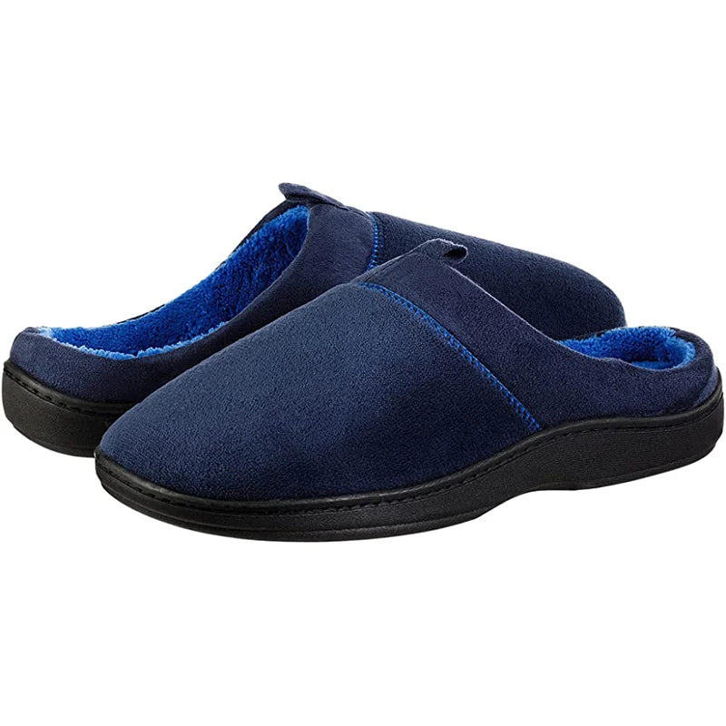 2025 Luxury Men's Indoor Home for Slippers Super Soft Memory Foam Insole Anti-Slippery Thermal Solid Color Thick Warm for Autumn