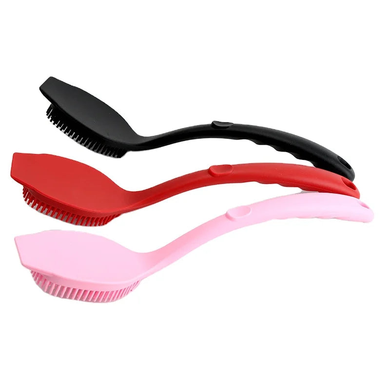 Silicone Kitchen Cleaning Brush with Handle for Non-Stick Pot Pan Dish Bowl Sink Cleaning