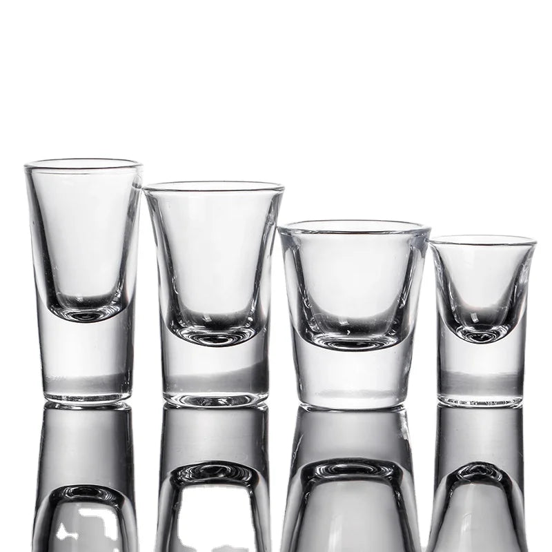 Custom Logo Glass Shot Glass 30Ml/1Oz Bullet Shot Glass Cup Custom Shot Glasses