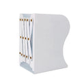 Metal Desk Retractable Telescopic Bookends for Shelves Kid & Student Use