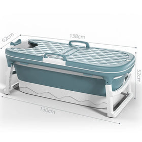 Portable Foldable Bathtub PP TPE Plastic Massage Wheels Adult Kids Length 115cm 138cm Optional