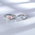 Couple Wedding Ring Wholesale Personality Open Adjustable Couple Ring Fashion Simple Moonstone Design Lover Ring for Men Women