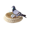 Pigeon Grass Nest 22CM Parrot Bird Grass Nests Warm Bed Natural Handmade Pigeon Breeding Nest Parrot Grass Woven Bird