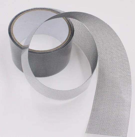 Window Screen Repair Tape for Window Screen and Screen Door Tears Holes Strong Adhesive Waterproof Tape Fiberglass Covering Mesh