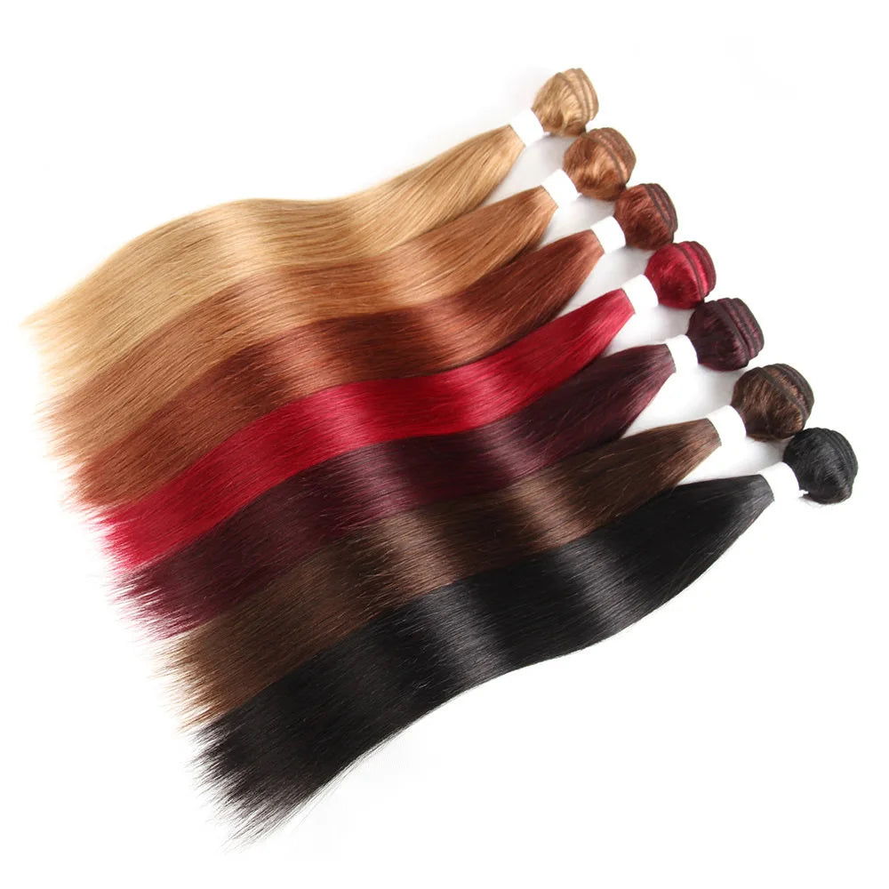 Wholesale 7A Real Hair Curtain Gradient Hair Multiple Colours in Stock Human Hair Wig