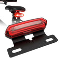 Electric Bicycle Rear Light LED High Brightness 36V/48V Waterproof Brake Light IPX4 Safety Tail Light for Night Riding