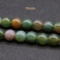 DIY Wholesale natural gemstone round beads India agate 4/6/8/10/12mm crystal jewelry
