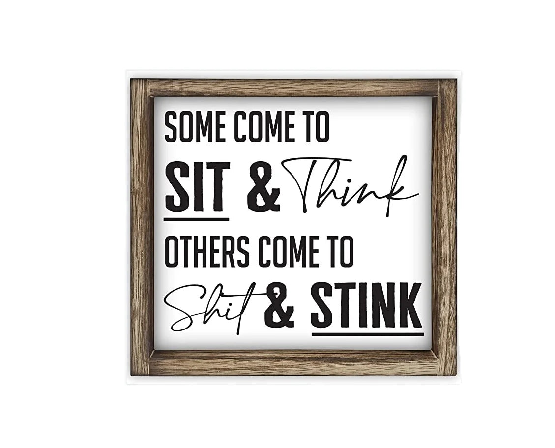JUNJI  Procurement Festival Hot Sell Funny Farmhouse Bathroom Decor Signs Wall Decorations
