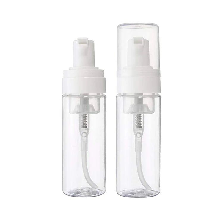 Foaming Soap Dispenser Bottles 100/120/150/200ml PET+PP Material with Foam Pump for Skin Care Packaging & Shampoo