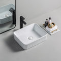 New Design Hot Sale Umywalka Countertop Rectangular Ceramic Wash Hand Basin Bathroom Sink