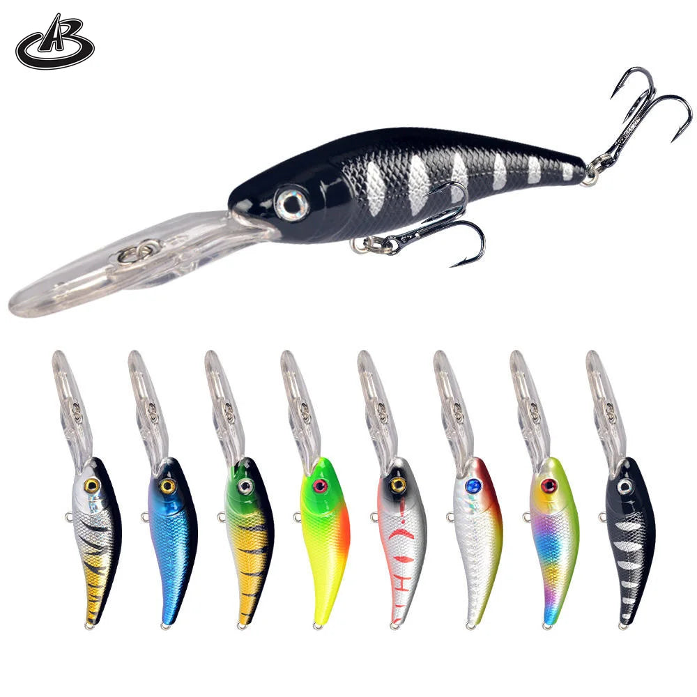 7cm 7.9g 8colors Artificial Floating Bait Fishing Minnow Topwater Hard Body Artificial Fishing Lure