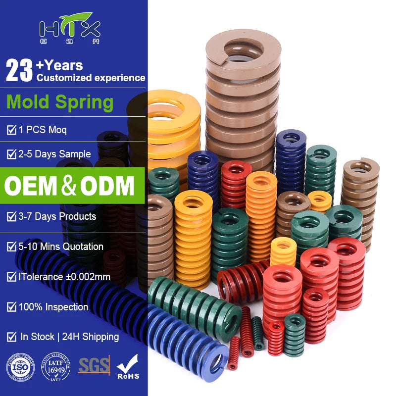 Heavy Load Die Spring for Mold Tools Rectangular ISO 10243 Compression Spring  Steel | Suitable for Press & Injection Dies