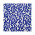 Good Quality Maple Leaf White Sky Blue Colour Dubai With Sequence Cord Lace Fabric African Nigerian