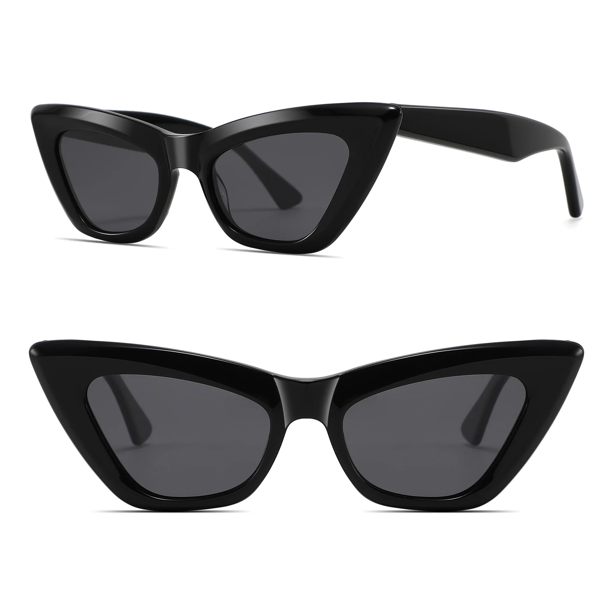 High Quality Luxury Fashion Custom Logo Retro Sun Glasses Acetate Polarized Sunglasses