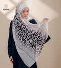 Premium Chiffon Rhinestone Hijab Sange Scarf Wholesale Soft Leopard Printed Pearl Chiffon Hijab Shawls Headscarf for Women