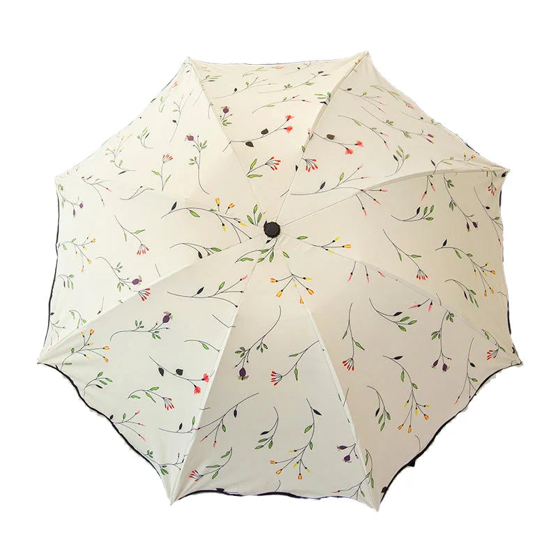 Women's Folding Umbrella with UPF 50+ Sun Protection & Windproof - Compact Travel Umbrella Lightweight Portable Umbrella