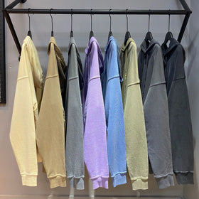 2023 Stylish 380gsm High Quality Heavy Weight Pullover Cotton Vintage Stone Wash Hoodie