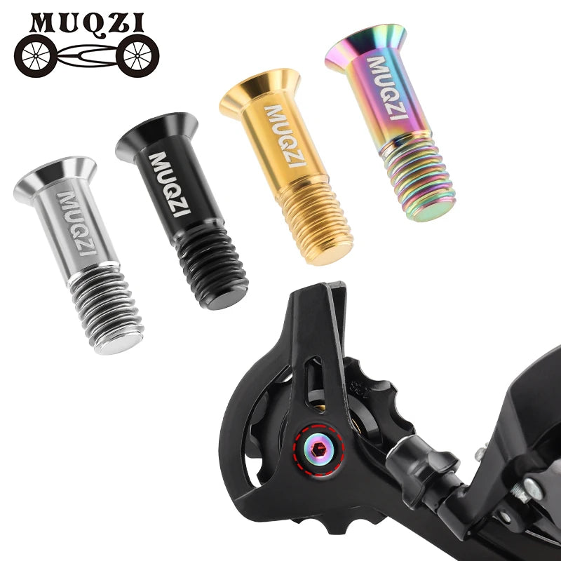 MUQZI Mountain Road Bike Derailleur Pulley Screws M5 Titanium Alloy Rear Derailleur Jockey Wheel Bolts
