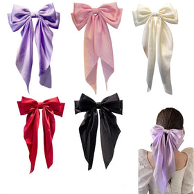 Wholesale Satin Hair Bow Clips for Women Bow Hairpin Girl Clips Hair Accessories Hairpins