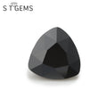 Princess Cut Black CZ Stones Heavy Triangle Shape Cubic Zirconia Jewelry Low Price