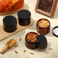 Thick Durable Leak-Proof PET Plastic Jars 4oz 120ml 5oz 150ml 8oz 250ml Brown Amber Wide Mouth Black Lids for Cosmetics Lotion