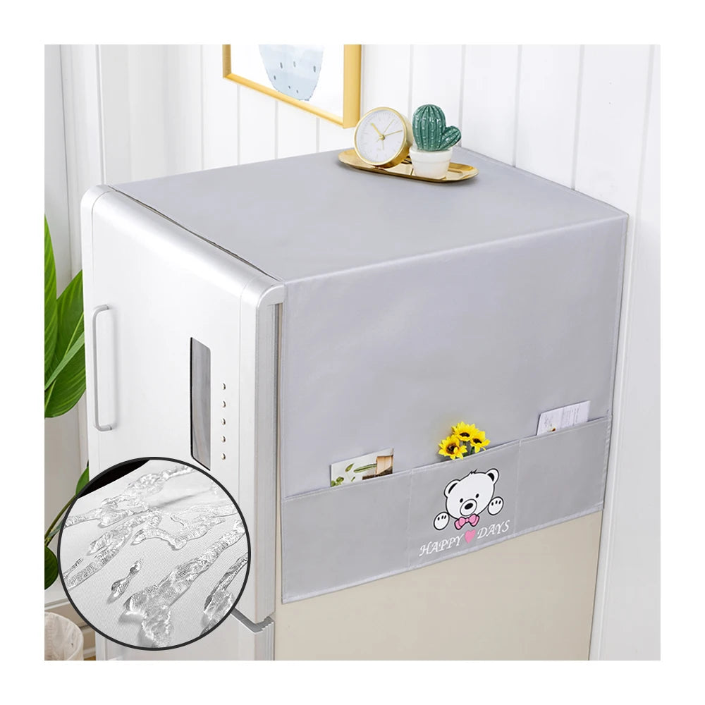 Fashion Kitchen Refrigerator Washing Machine Dust-proof Cover Set Eco-Friendly Square Folding Minimalist Multifunction Storage
