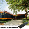 MUMU American Style Lightweight Simple Installation Shou Sugi Ban Burnt Wood Decor Exterior Yakisugi Texture Paneling For Walls