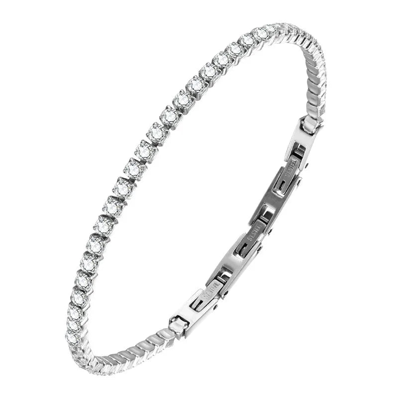Wholesale Fashion Hand Jewelry Stainless Steel Claw Bracelet Sparkling Full Diamond Zircon Bracelet for Women Gift
