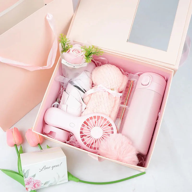 2024 Luxury Corporate Business Umbrella Gift Set for Promotions Birthday Mother's Day Valentine's Day Present Boxes