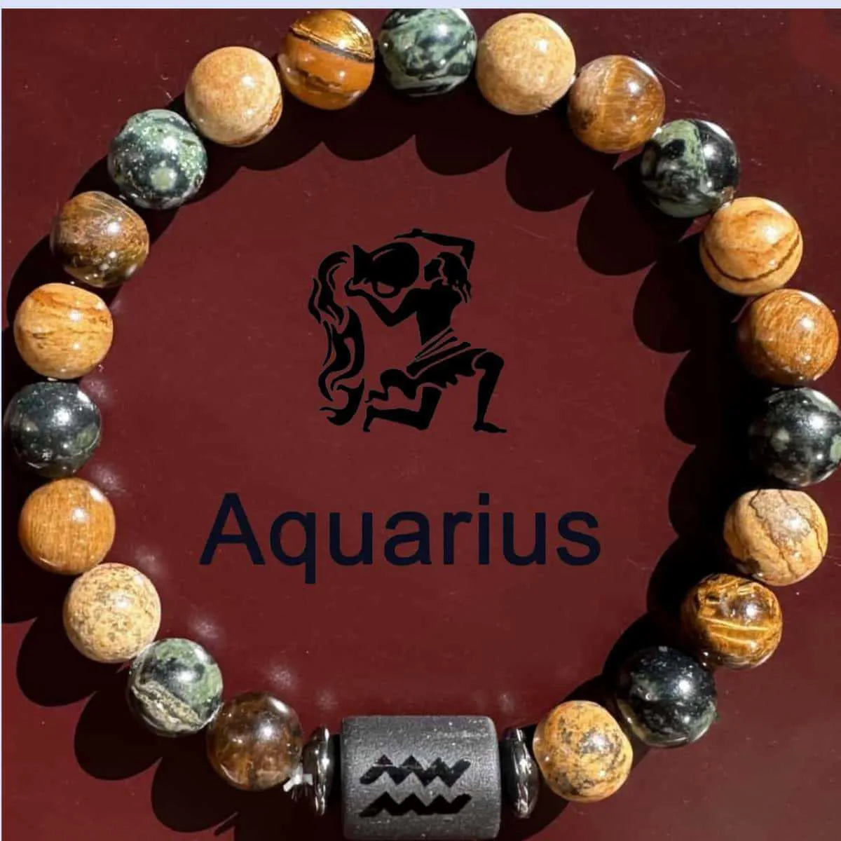12 Zodiac Signs Charm Beaded Bracelet 8mm Crystal Unisex Bangles for Fashionable Anniversaries Trendy Main Stone Gift