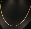 Joolim Jewelry 18K Gold Plated Herringbone Link Chain Stainless Steel Necklace Trendy Fashion Jewelry for Parties and Gifts