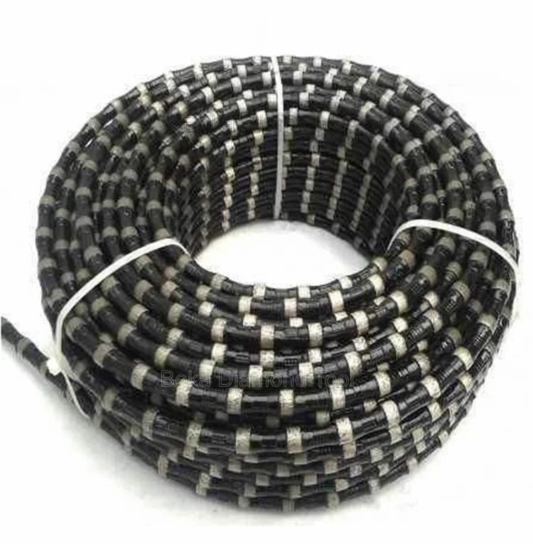 Long Life Span Sintered Wire Saw Diamond Beaded Rope Cutting Wire Saw for Marble Concrete Granite Block Cutting Quartz Stone