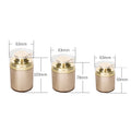 Ready to Ship Airless Pump Bottle for Cream 30g 50g 100g Plastic Round Lotion Bottle Packaging in Gold & White Colors