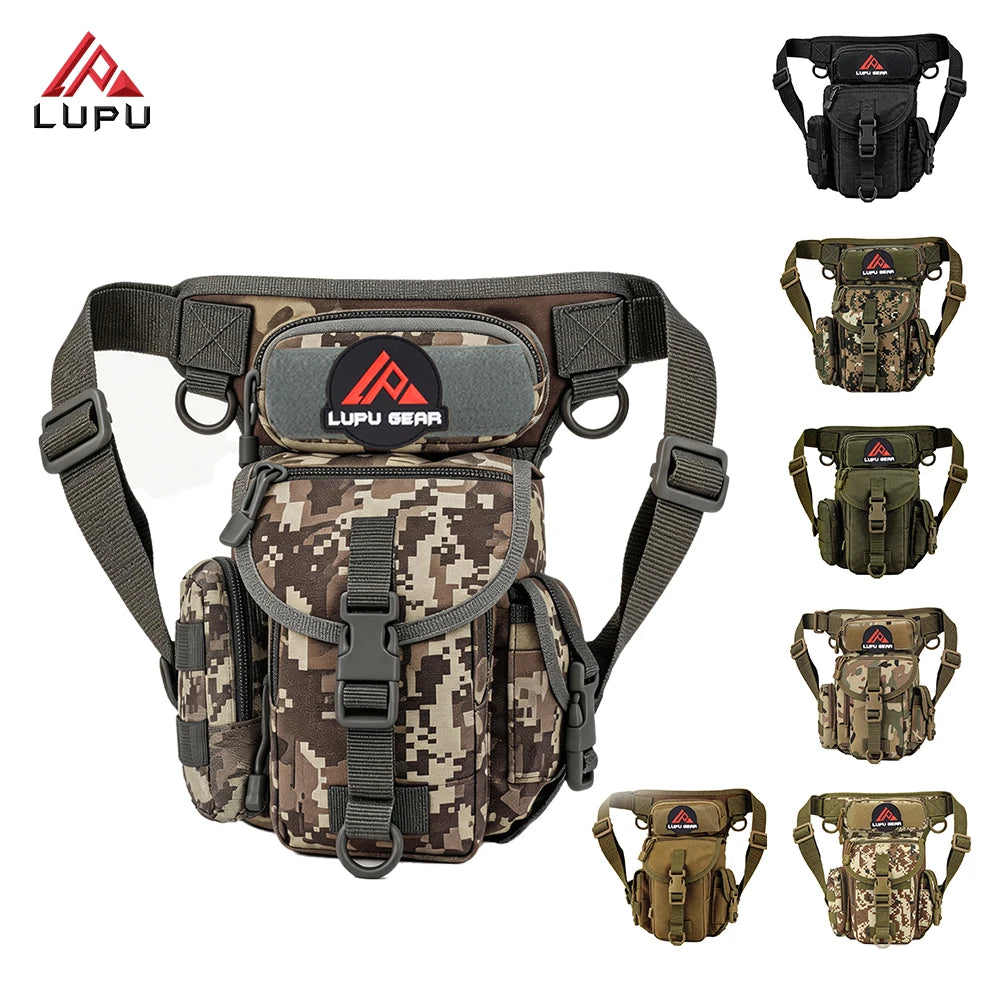 Lupu Outdoors Camouflage Waist Bag Water-Proof Tactical Hunting Leg Belt with Zipper Closure