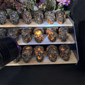 Wholesale Natural Stone Carved Crystal Crafts Skulls Crafts Yooperlite Skulls for Home Decoration