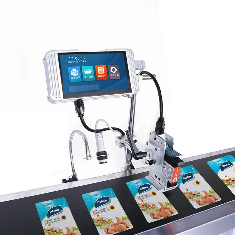 2024 New Tij Online Inkjet Printer Expiration Date Printing 12 Provided Automatic Inkjet Printer for Packaging Machine