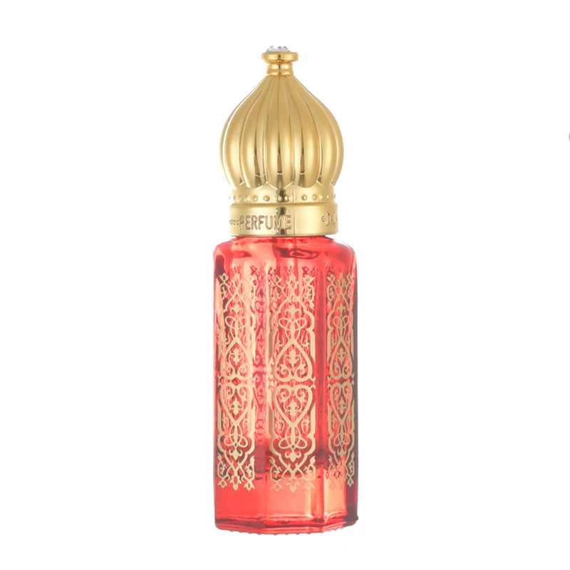 3ml 6ml 12ml Perfume Attar Oil Bottle Empty Luxury Colorful Dubai Arabic Glass Roller Bottle