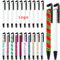 Wholesale White Metal Sublimation Blank Ballpoint Pens With Shrink Wrap for Sublimation Pen Personalized Printing