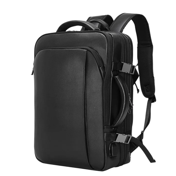 New Waterproof Laptop Travel Bag Outdoor Men USB Large Capacity Expandable Backpack Leather Business Back Pack