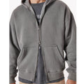 Custom Washed Zip up Hoodie Fleece French Terry Unisex Plain Blank Solid Color Sweatshirt Double Layer Hoodies for Men