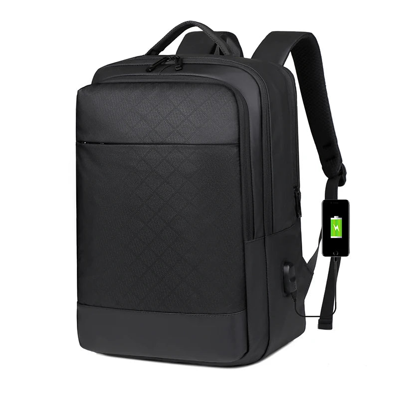 Fashion Trendy Durable Large Capacity with Luggage Belt Travel Laptop Backpack