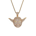 CN258 Bling Bling Hip Hop Pendant Copper Micro Pave With CZ Stones Necklace Jewelry for Men