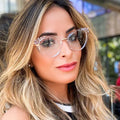 MS 95701 Women's Classic Design Optical Frames New Blue Light Blocking Crystal Eyeglasses with Spring Hinge Fashion Eyewear MegaBDM