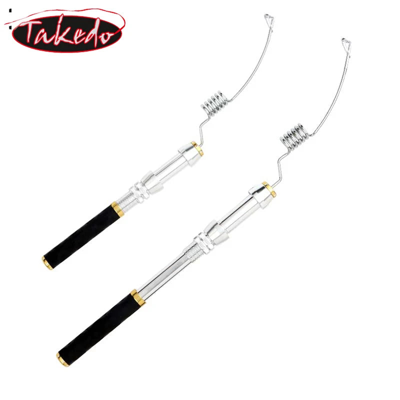 TAKEDO MYIZL Mini Fishing Rod Spinning Sea Carbon Fiber Fishing Tools Ice Telescopic Small Fishing Rods