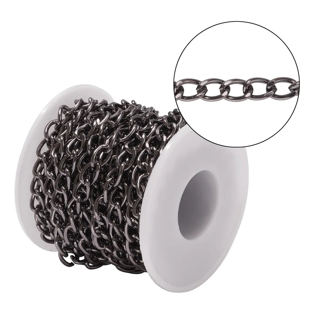 Handmade Beaded Jewelry Luggage Chain New 5M/roll Cross-Border DIY Accessories Alloy Aluminum Components Findings Components