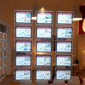 New Invention Acrylic LED Rectangle/Square Real Estate Posts Hanging Ultra Slim Eco-Friendly Dustproof Indoor Advertising Photo MegaBDM