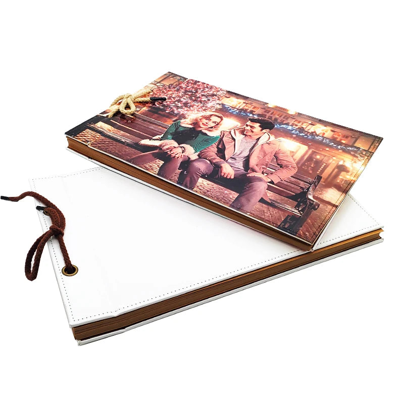 Qualisub Personalized PU Cover Memory Photo Album Sublimation PU Photo Album Blanks Sublimation Memory Photo Album