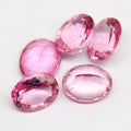 SGARIT Gemstone Jewelry Oval Cut 4*6mm-10*14mm Natural Pink Topaz for Jewelry Making Loose Pink Topaz Stone